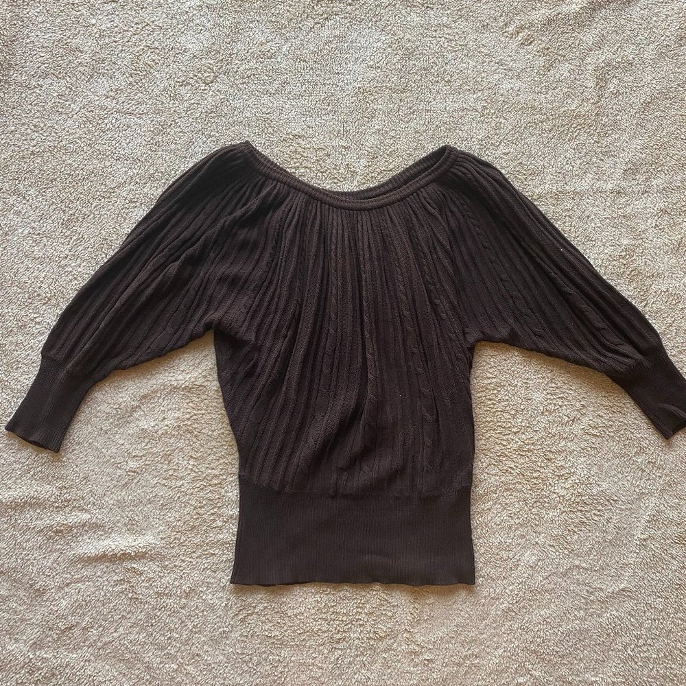 Alice + Olivia Oversize Brown Sweater XS